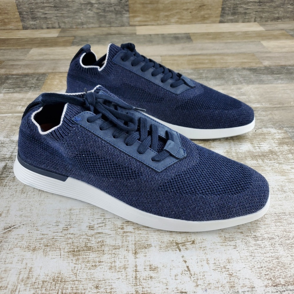 Wolf & Shepherd SupremeKnit Mens Shoes Sz 12 Athletic Trainer Navy White Sneaker